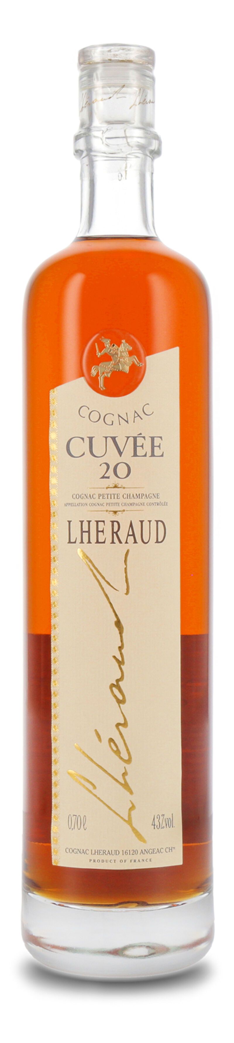 Lhéraud Cuvée 20 ans Renaissance Cognac 43% vol. 0,70l Lhéraud Cuvée 20 ans Renaissance Cognac 43% vol. 0,70l