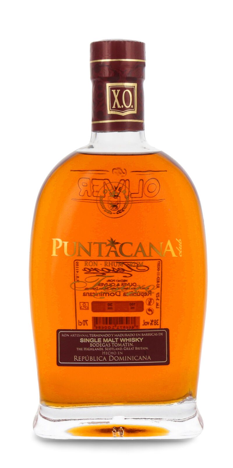 Puntacana Tesoro 15 YO Rum Malt Whisky Finish 38% vol. 0,70l
