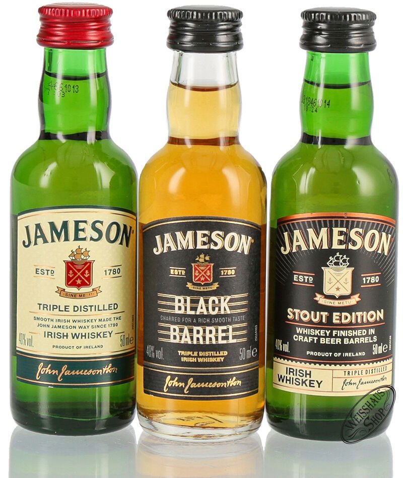 Jameson 3er Irish Whiskey Tasting Set 40% vol. 0,15l B-Ware Jameson 3er Irish Whiskey Tasting Set 40% vol. 0,15l B-Ware