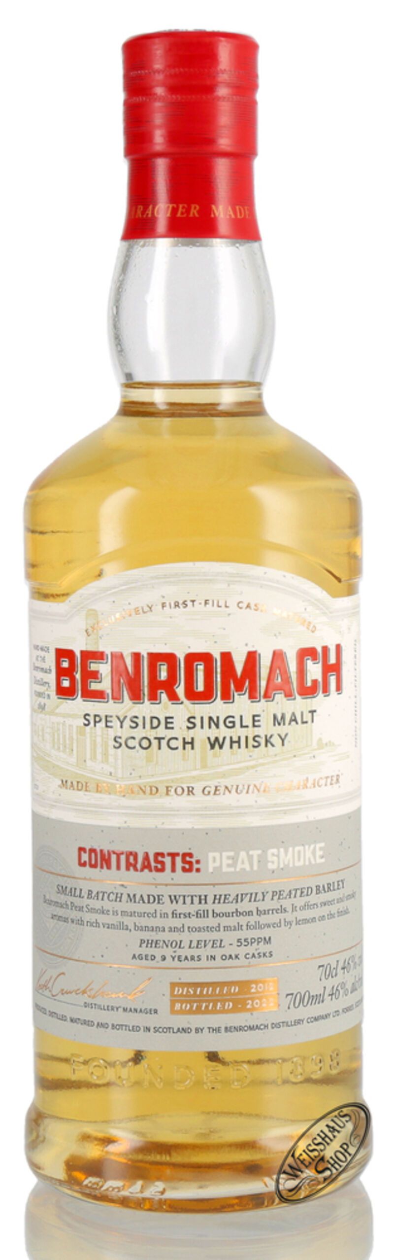 Benromach Peat Smoke Whisky 46% vol. 0,70l B-Ware