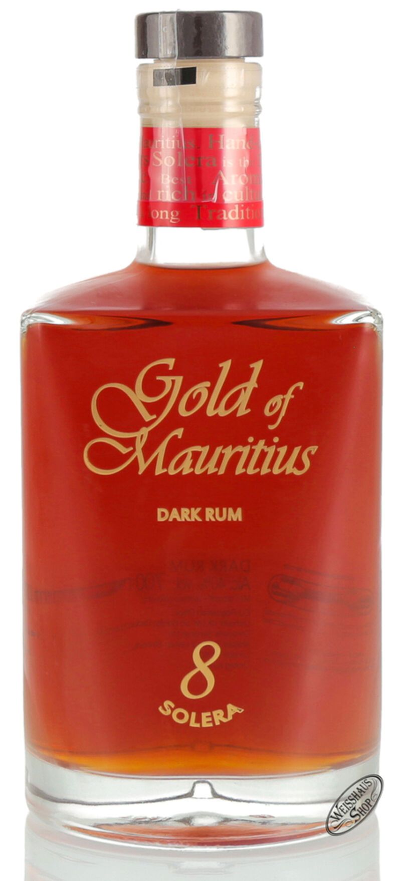 Gold of Mauritius 8 YO Solera Dark Rum 40% vol. 0,70l