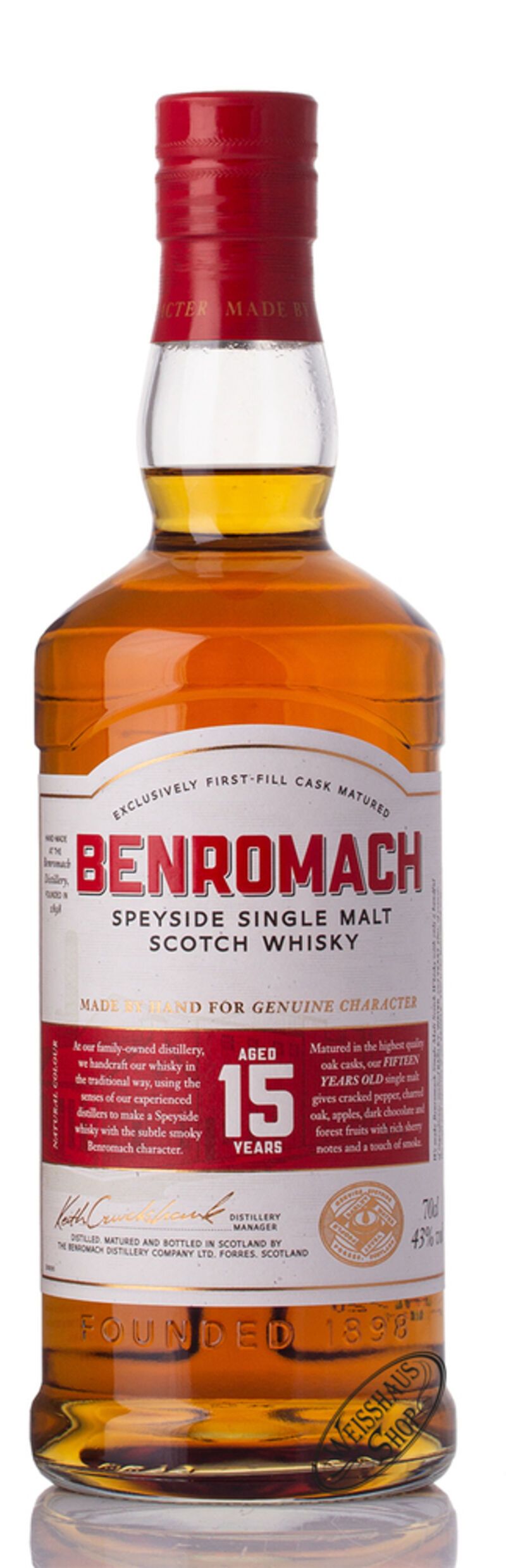 Benromach 15 YO Single Malt Whisky 43% vol. 0,70l