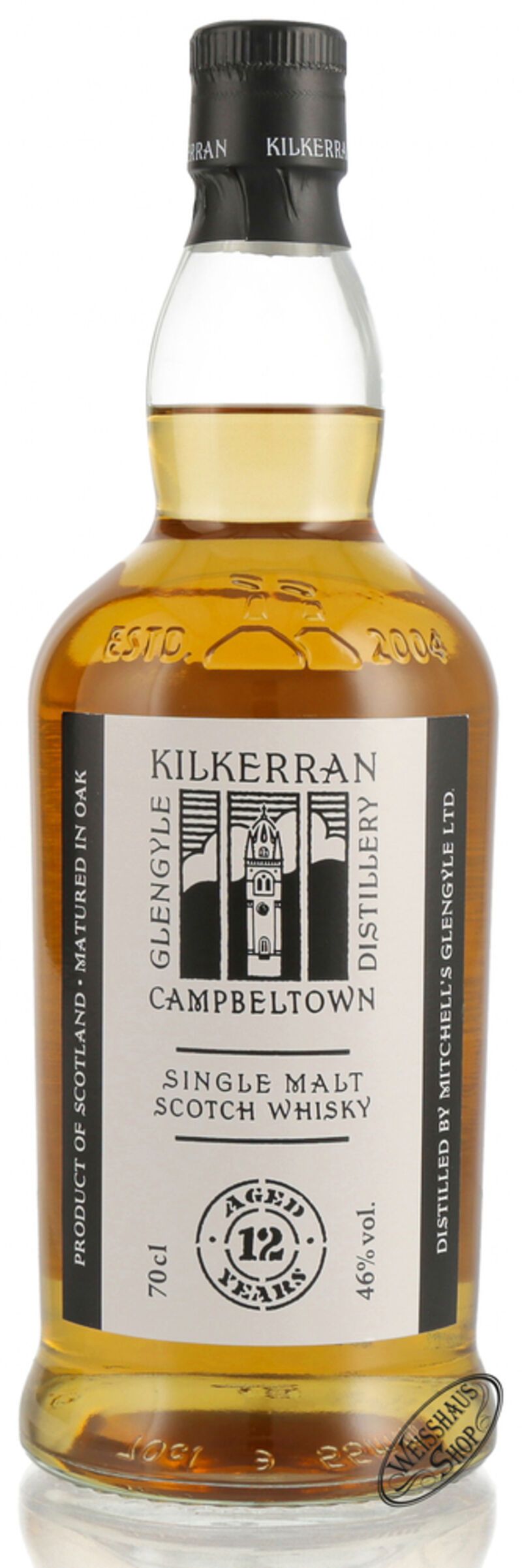 Kilkerran 12 YO Single Malt Whisky 46% vol. 0,70l