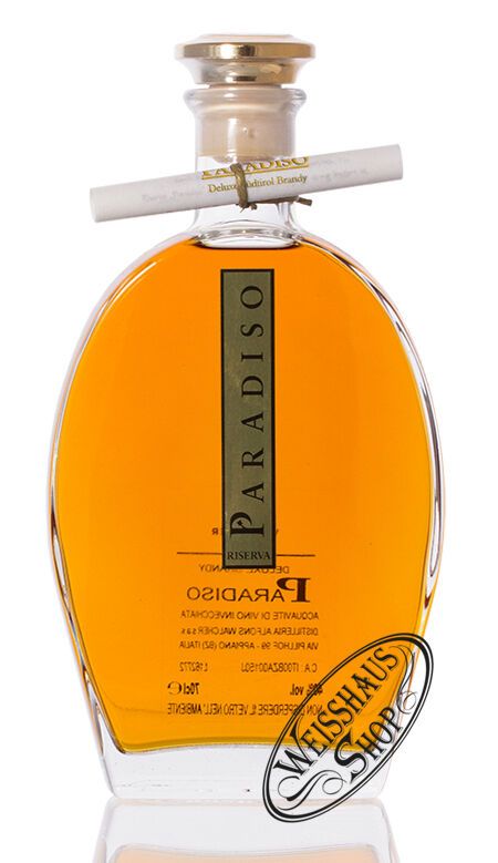 Walcher Paradiso Deluxe Südtirol Brandy 40% vol. 0,70l Walcher Paradiso Deluxe Südtirol Brandy 40% vol. 0,70l