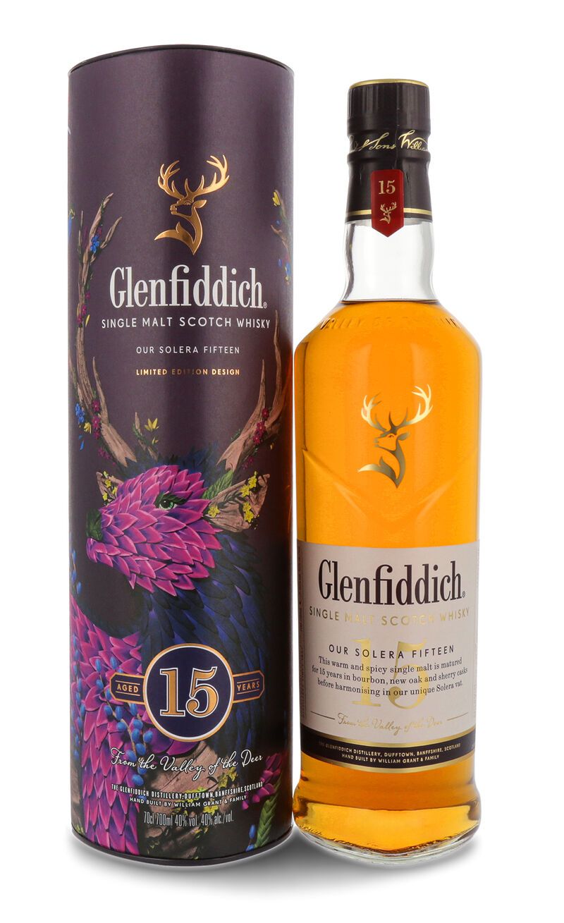 Glenfiddich 15 YO Limited Festive Edition Whisky 40% vol. 0,70l