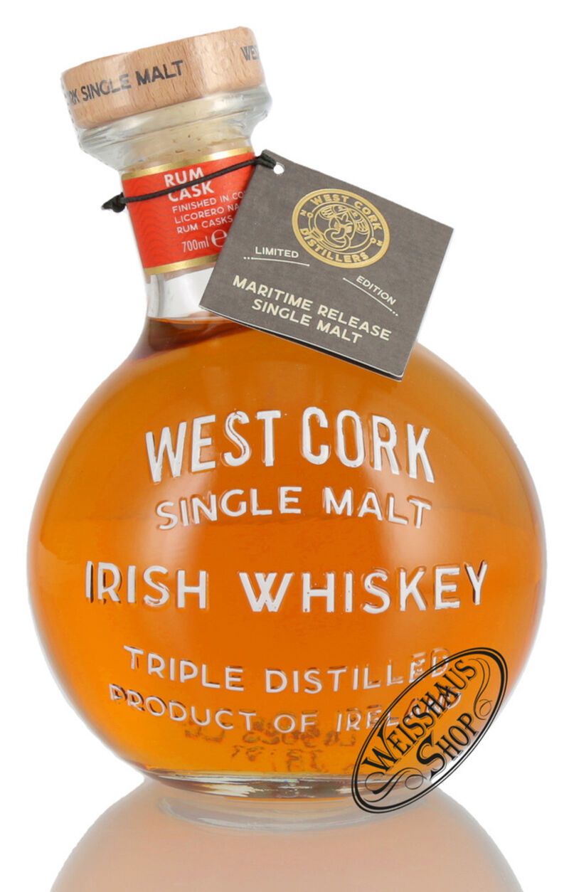 West Cork Maritime Rum Cask Finished Whiskey 46% vol. 0,70l West Cork Maritime Rum Cask Finished Whiskey 46% vol. 0,70l