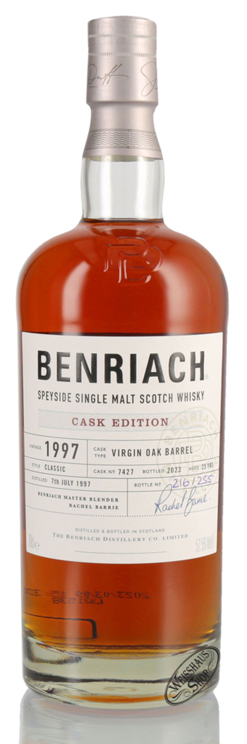 BenRiach 25 YO Vintage 1997 Single Cask Edition Whisky 52,5% vol. 0,70l