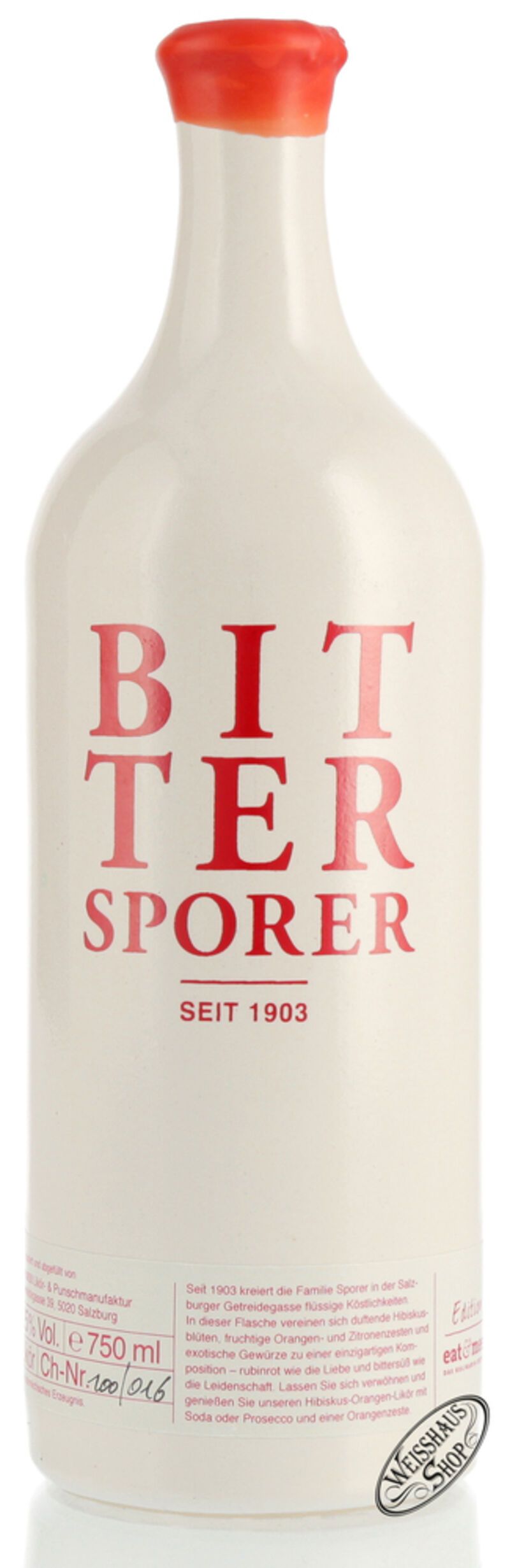 Sporer Bitter 25% vol. 0,75l B-Ware