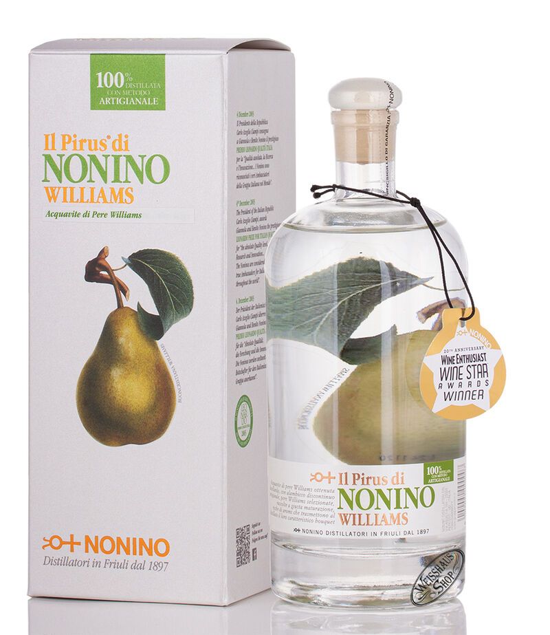 Nonino Pirus Williams Birnenbrand 43% vol. 0,50l Nonino Pirus Williams Birnenbrand 43% vol. 0,50l