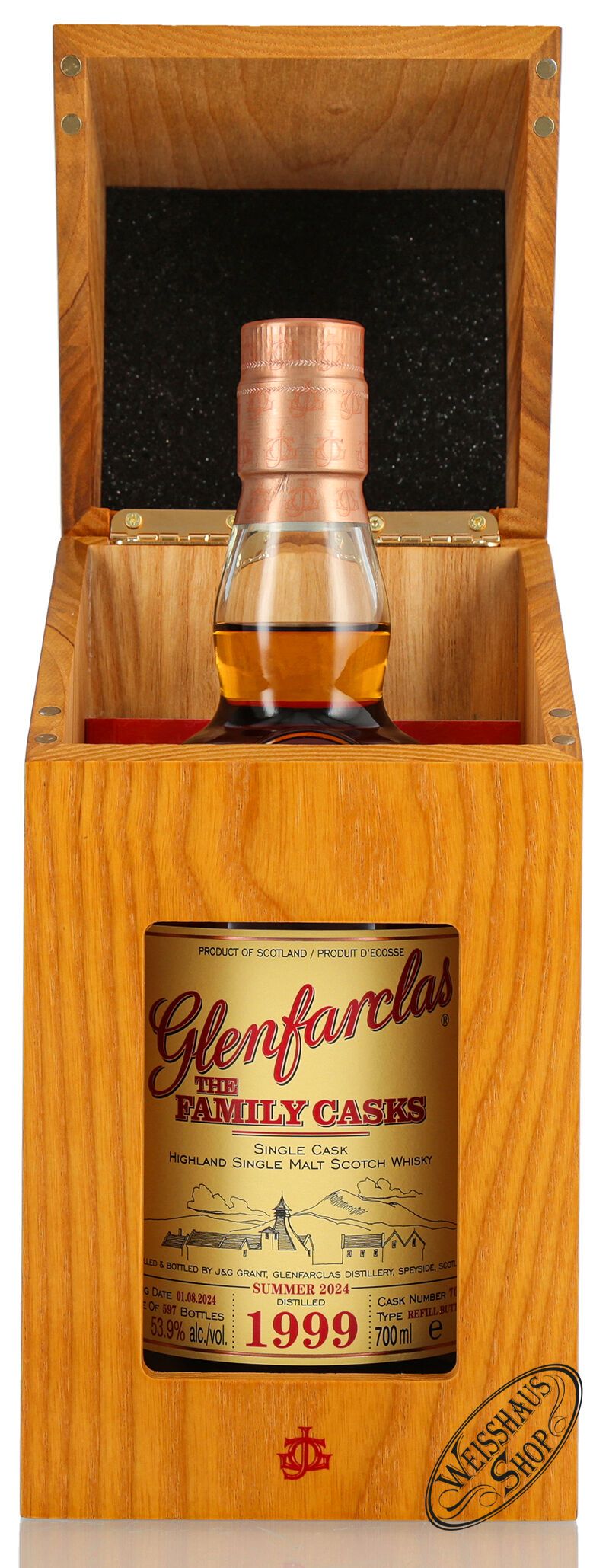 Glenfarclas Vintage 1999 Family Casks Whisky 53,9% vol. 0,70l Glenfarclas Vintage 1999 Family Casks Whisky 53,9% vol. 0,70l