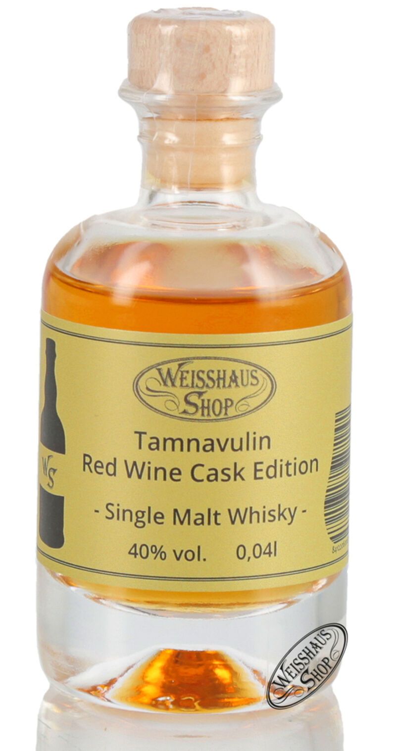 Tamnavulin Red Wine Cask Edition Single Malt Whisky 40% vol. 0,04l Weisshaus Sample Tamnavulin Red Wine Cask Edition Single Malt Whisky 40% vol. 0,04l Weisshaus Sample