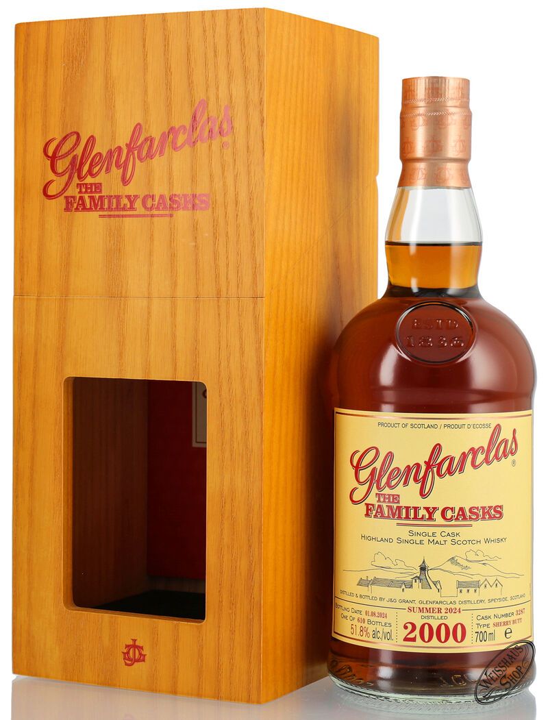 Glenfarclas Vintage 2000 Family Casks Whisky 51,8% vol. 0,70l Glenfarclas Vintage 2000 Family Casks Whisky 51,8% vol. 0,70l