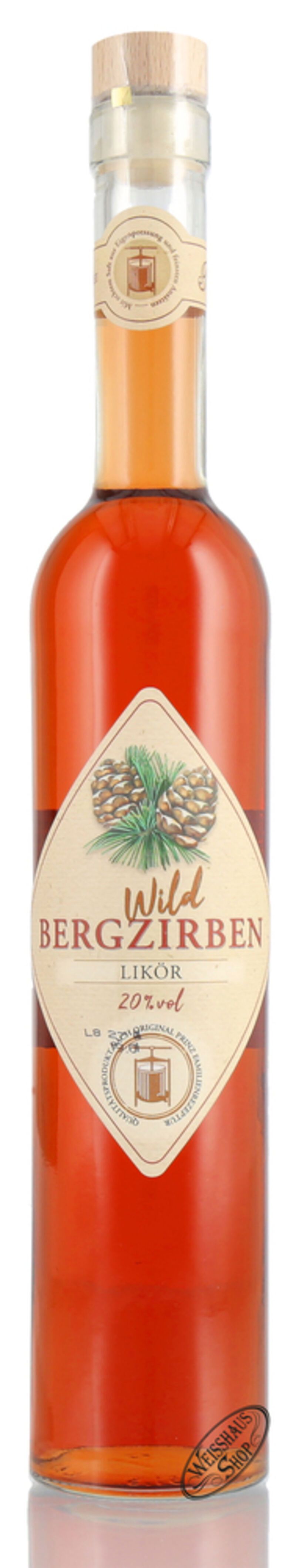 Prinz Wild Bergzirben Likör 20% vol. 0,50l Prinz Wild Bergzirben Likör 20% vol. 0,50l