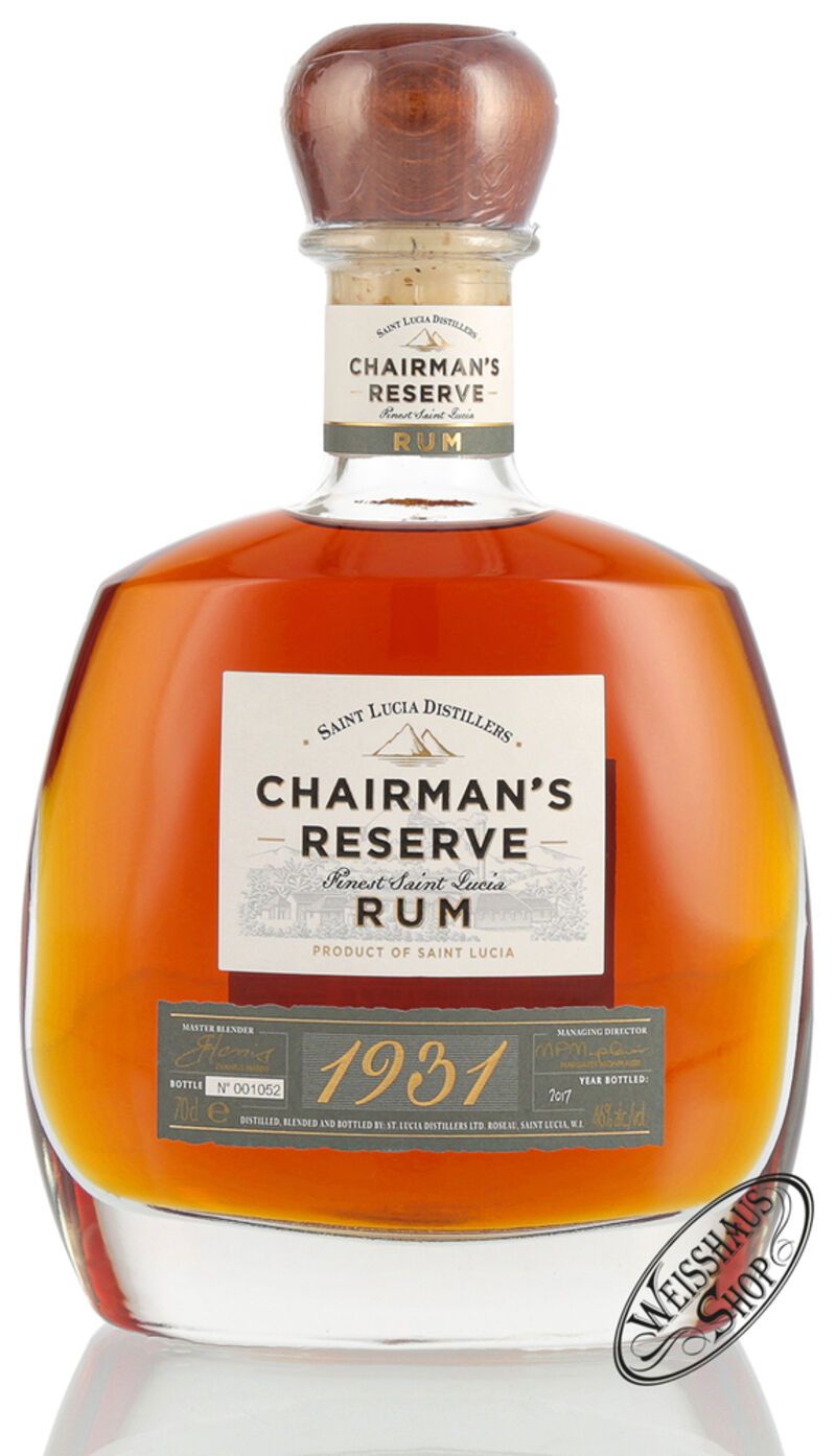 St. Lucia Distillers Chairman's Reserve 1931 Rum 46% vol. 0,70l St. Lucia Distillers Chairman's Reserve 1931 Rum 46% vol. 0,70l