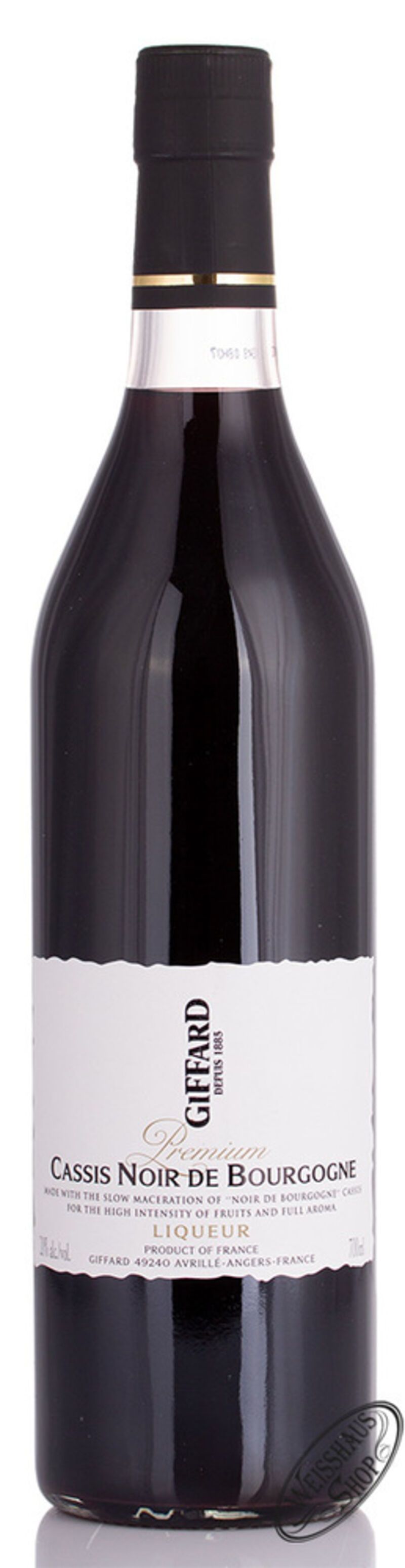 Giffard Cassis Noir de Bourgogne Likör 20% vol. 0,70l Giffard Cassis Noir de Bourgogne Likör 20% vol. 0,70l