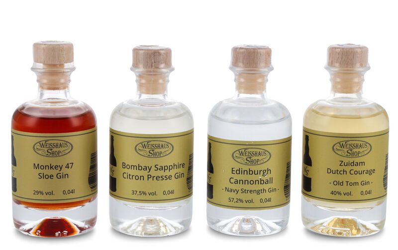 Taste and Match - Gin-Journey 4 x 0,04l Weisshaus Sample Set