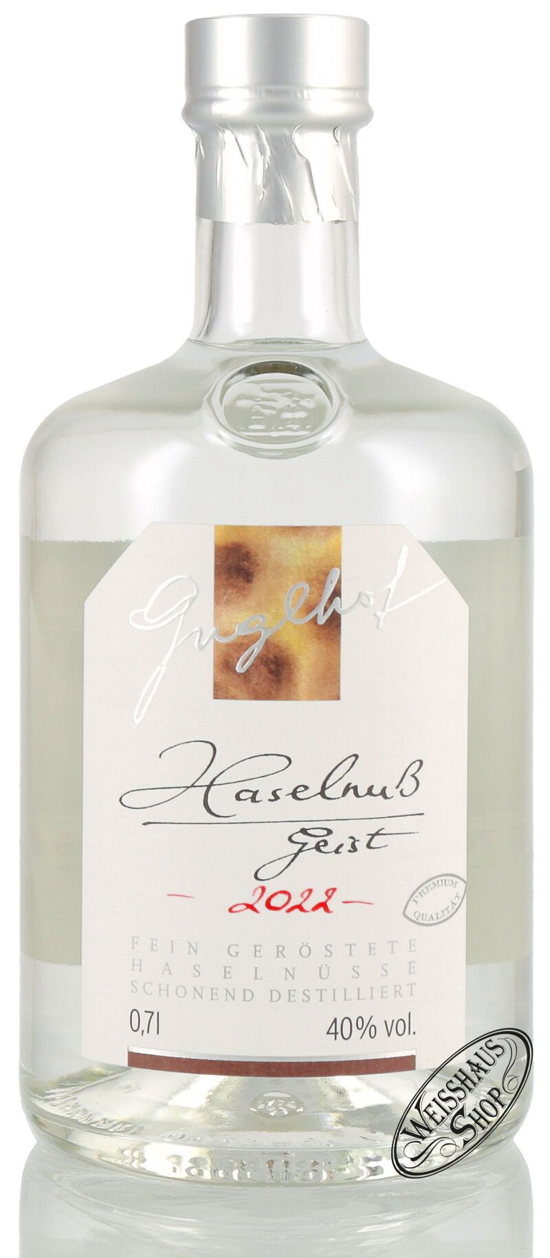 Guglhof Haselnuss Geist 40% vol. Jahrgangsbrand 0,70l Guglhof Haselnuss Geist 40% vol. Jahrgangsbrand 0,70l
