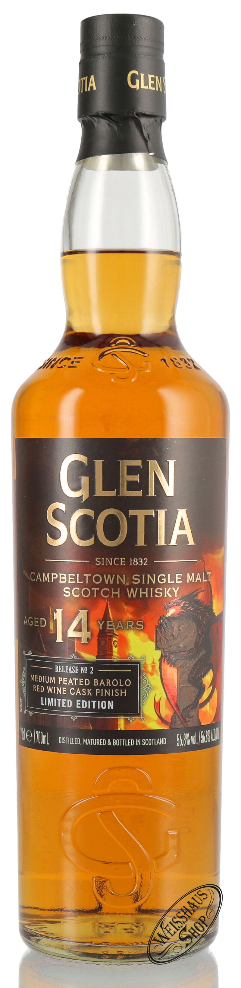 Glen Scotia 14 YO The Dragon Single Malt Whisky 56,8% Vol. 0,70l