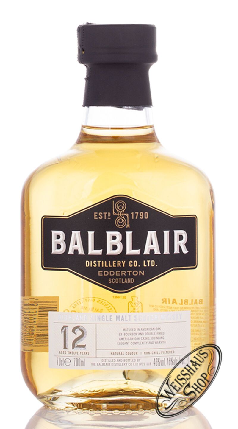 Balblair 12 YO Highland Single Malt Whisky 46% vol. 0,70l