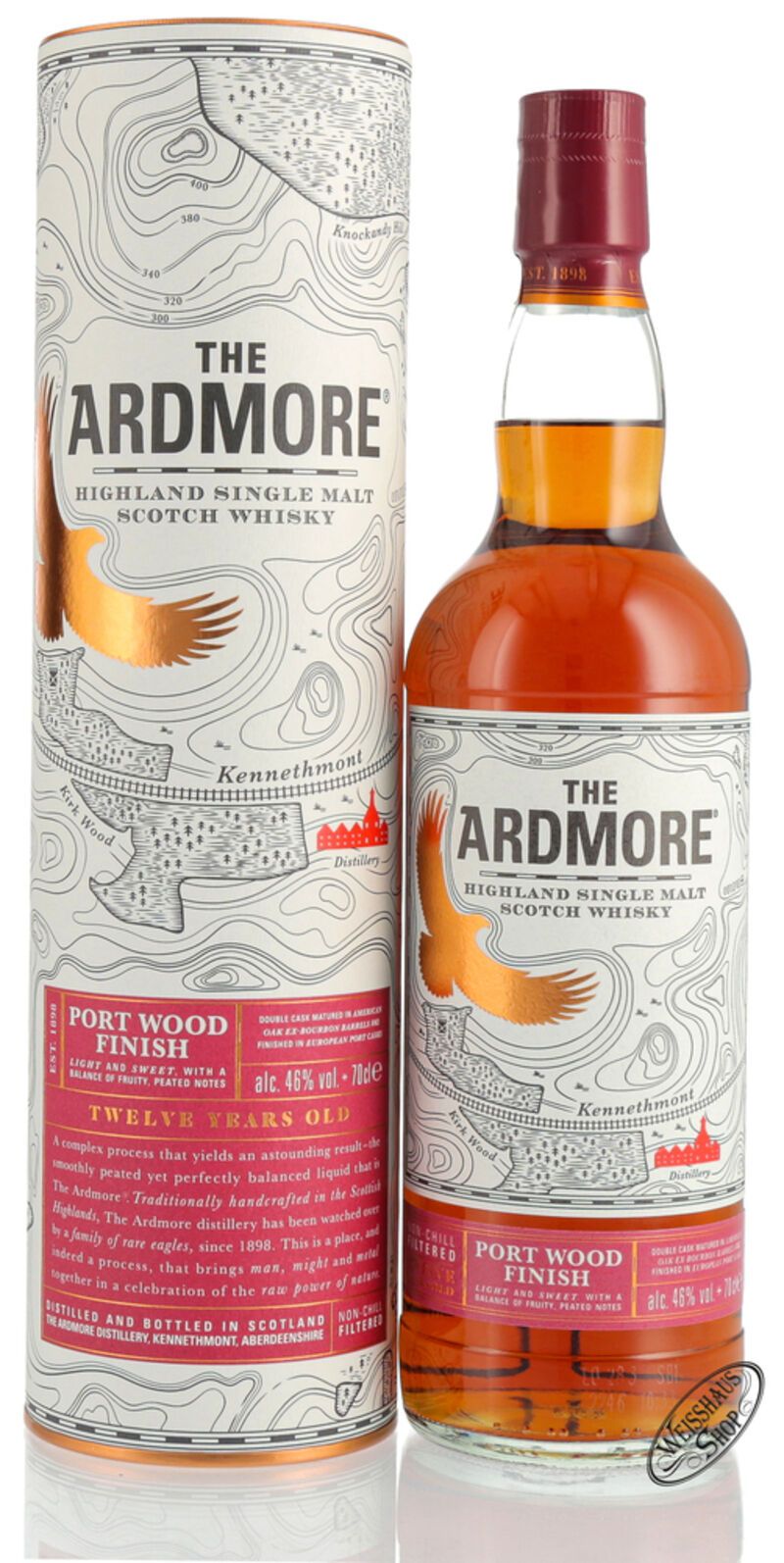 Ardmore 12 YO Portwood Whisky 46% vol. 0,70l