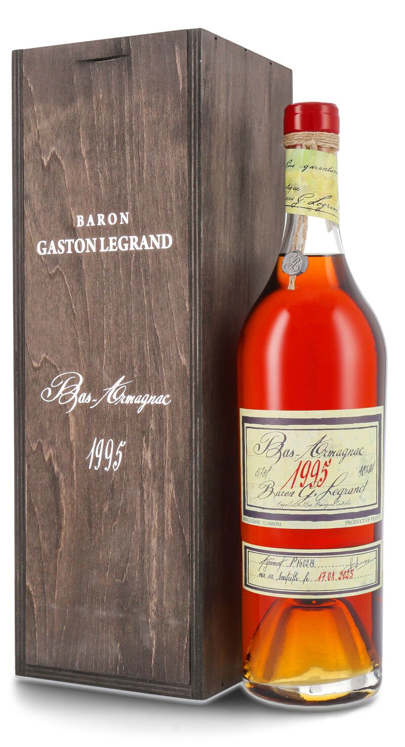 Lhéraud Baron Gaston Legrand 1995 Vieil Armagnac 40% vol. 0,70l Lhéraud Baron Gaston Legrand 1995 Vieil Armagnac 40% vol. 0,70l
