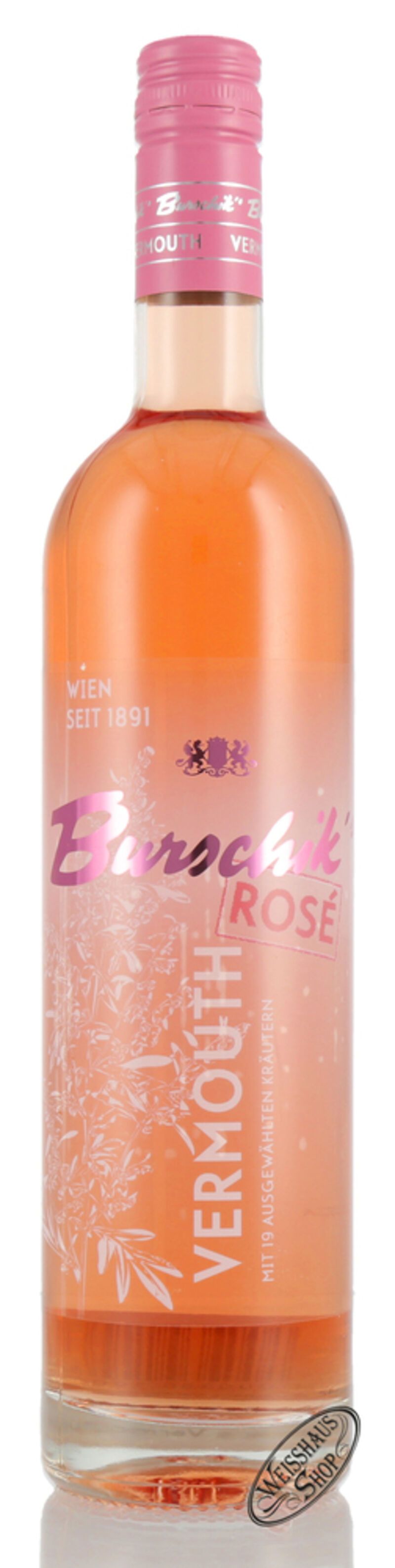 Burschik's Rosé Vermouth 16% vol. 0,75l Burschik's Rosé Vermouth 16% vol. 0,75l