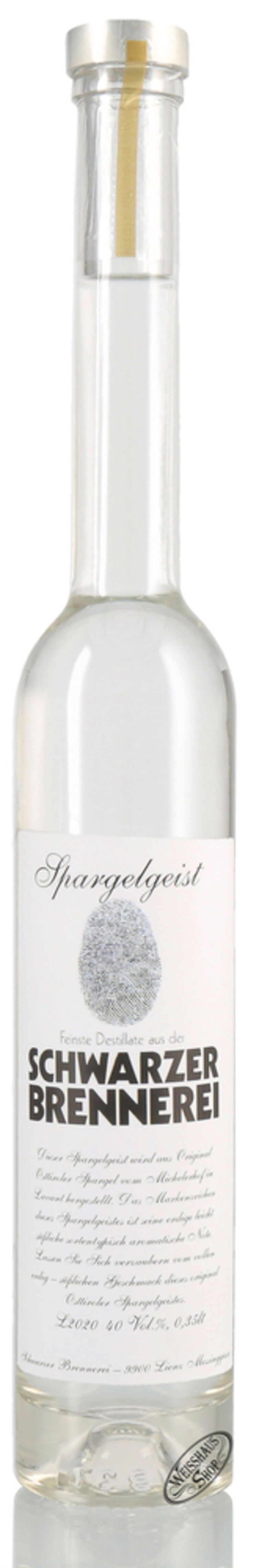 Schwarzer Osttiroler Spargelgeist 40% vol. 0,35l Schwarzer Osttiroler Spargelgeist 40% vol. 0,35l