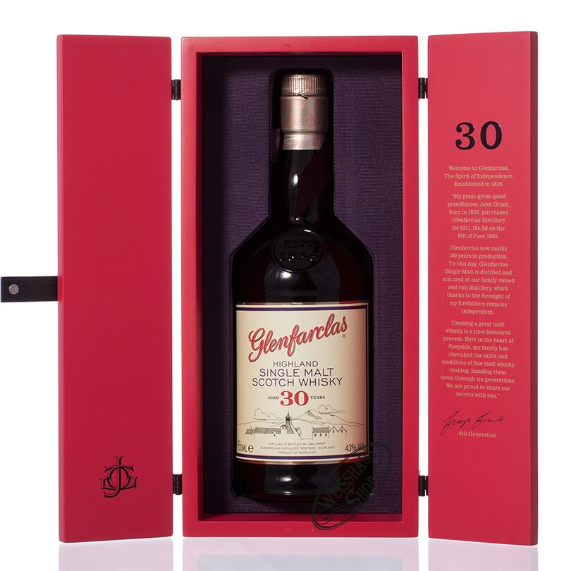 Glenfarclas 30 YO Single Malt Whisky 43% vol. 0,70l Glenfarclas 30 YO Single Malt Whisky 43% vol. 0,70l