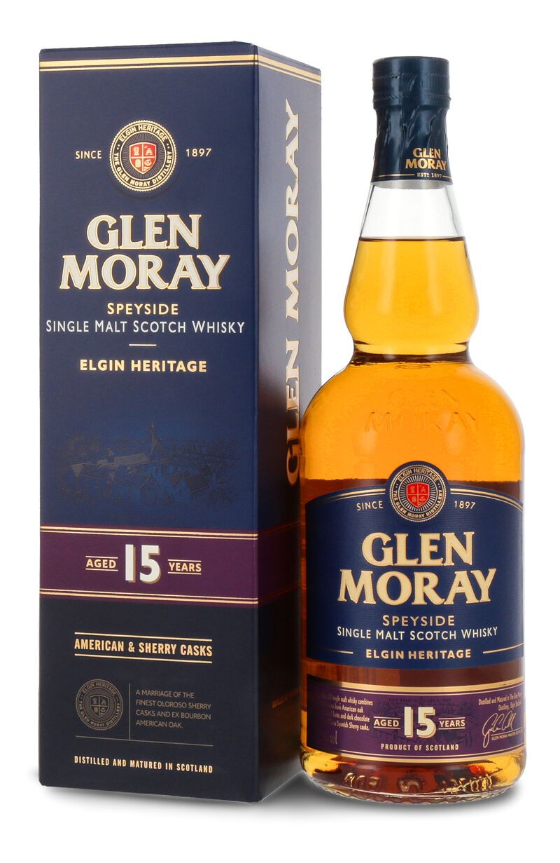 Glen Moray 15 YO Whisky 40% vol. 0,70l