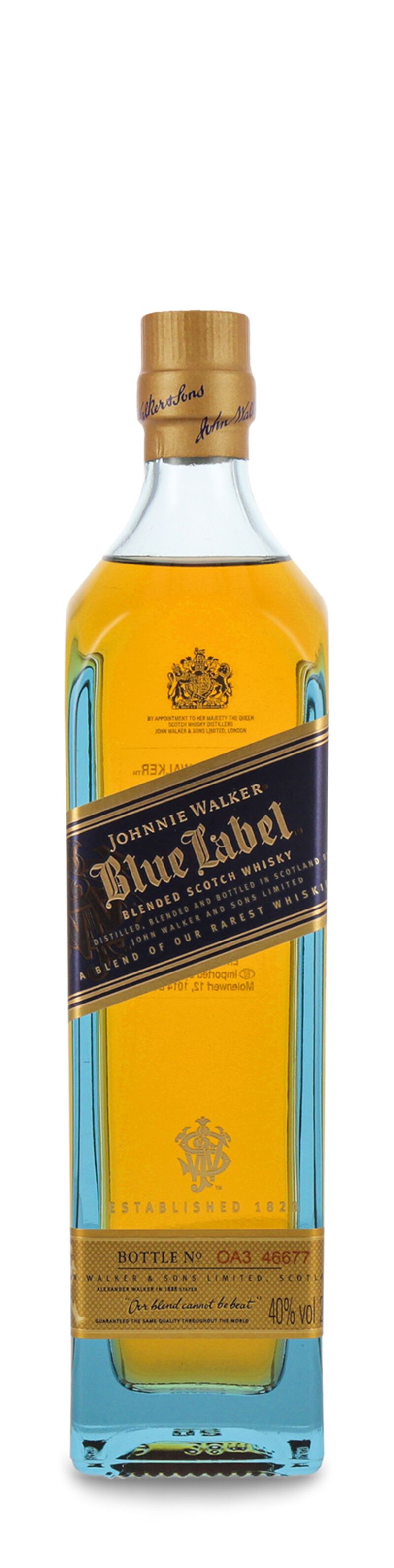 Johnnie Walker Blue Label Blended Malt Scotch Whisky 40% vol. 0,20l