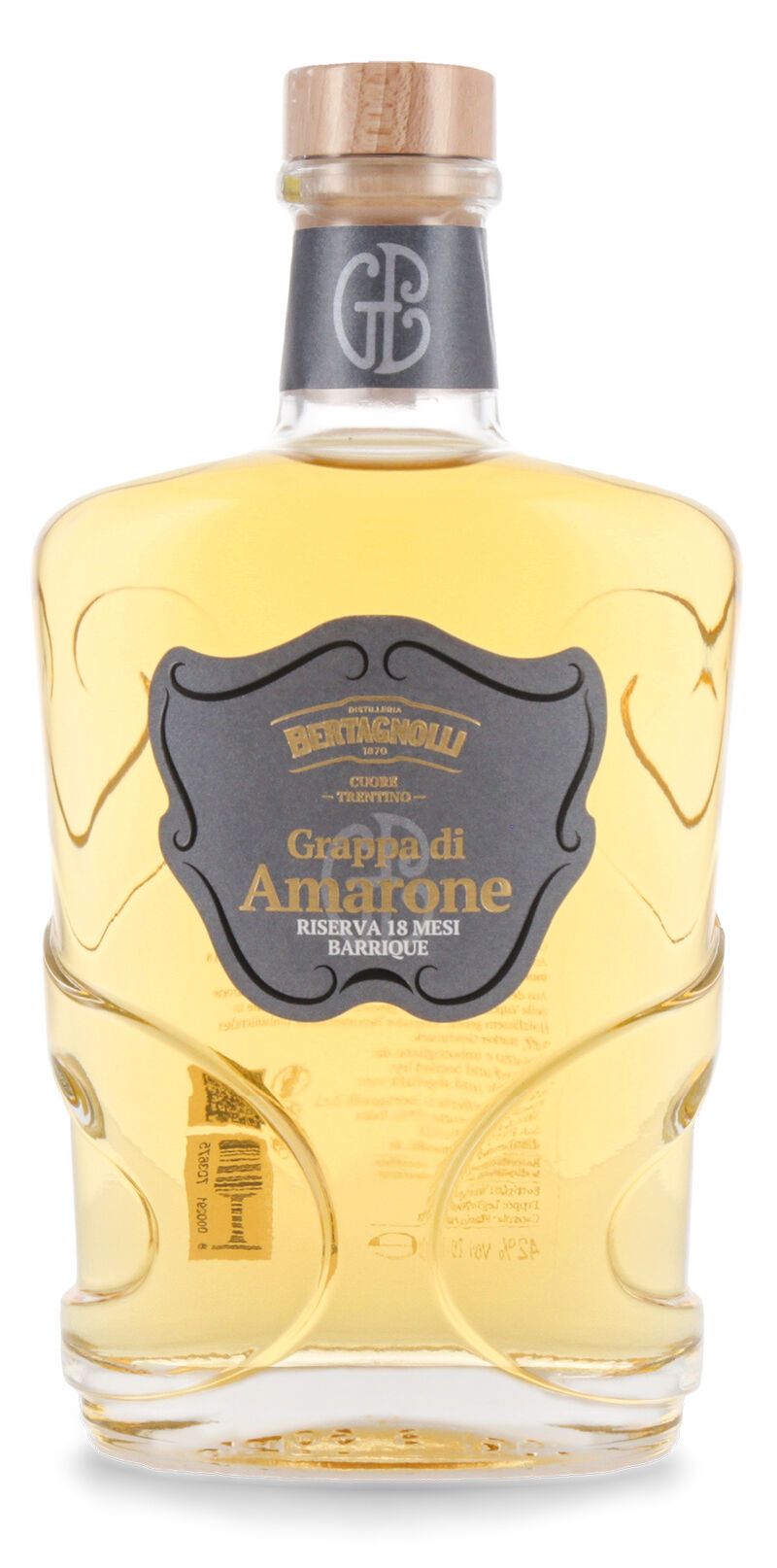 Bertagnolli Grappa Amarone Valpolicella Barrique 42% vol. 0,70l Bertagnolli Grappa Amarone Valpolicella Barrique 42% vol. 0,70l
