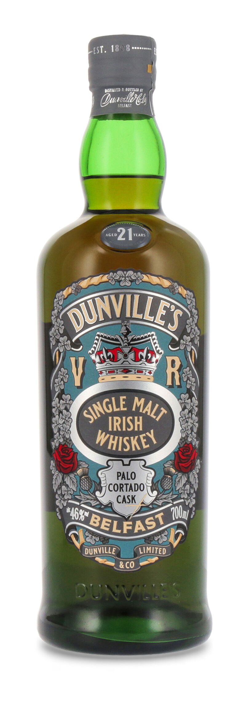 Dunville's 21 YO Irish Palo Cortado Cask Finish Whiskey 46% vol. 0,70l