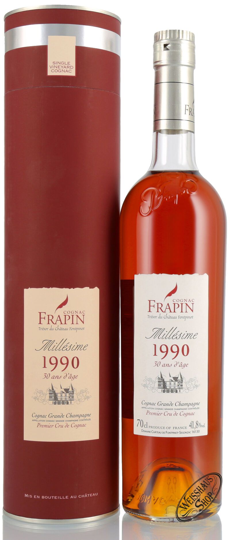 Frapin Millesime 1990 30 YO Cognac 41,8% vol. 0,70l Frapin Millesime 1990 30 YO Cognac 41,8% vol. 0,70l