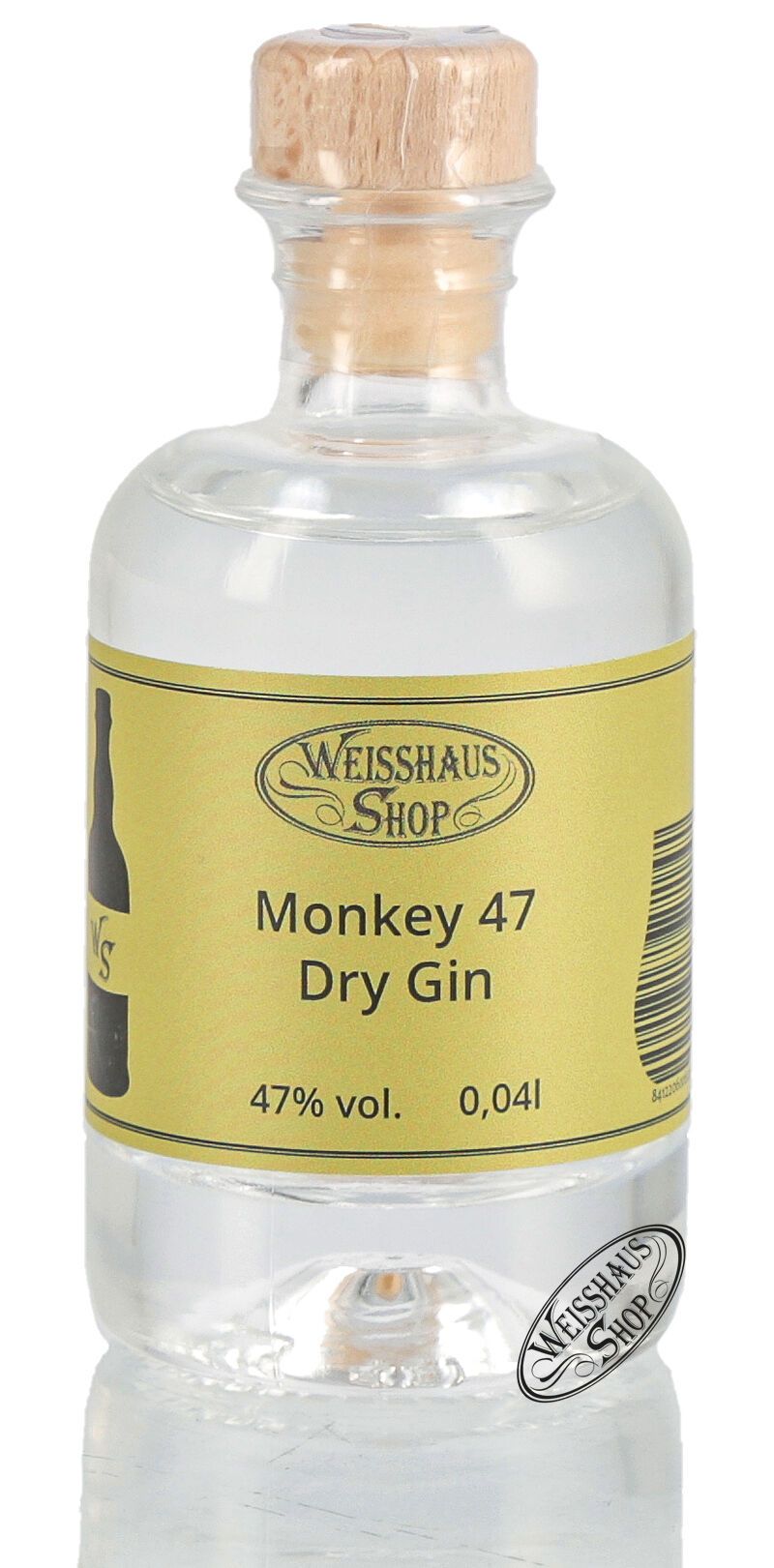 Monkey 47 Dry Gin 47% vol. 0,04l Weisshaus Sample Monkey 47 Dry Gin 47% vol. 0,04l Weisshaus Sample