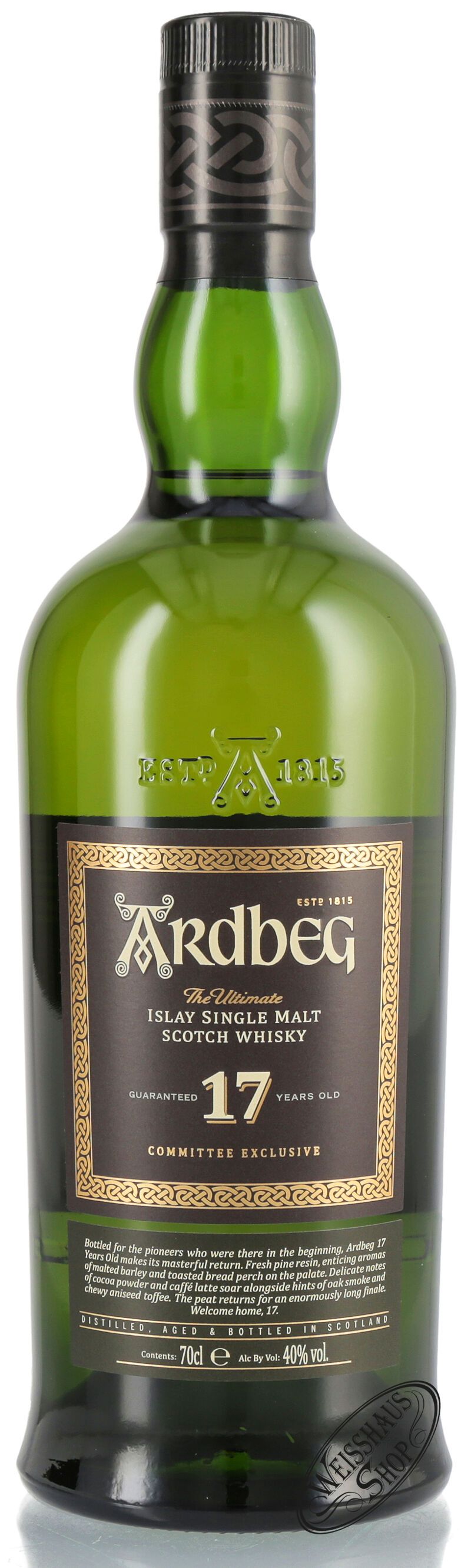 Ardbeg 17 YO The Legend Returns Islay Whisky 40% vol. 0,70l Ardbeg 17 YO The Legend Returns Islay Whisky 40% vol. 0,70l
