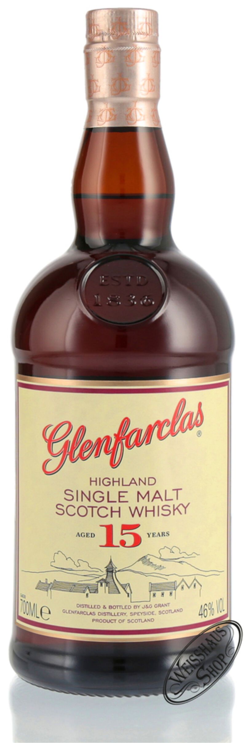 Glenfarclas 15 YO Whisky 46% vol. 0,70l