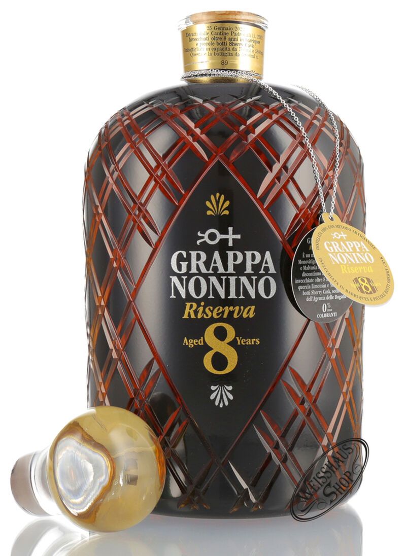 Nonino Grappa Riserva 8 Jahre Barrique 43% vol. 5,8l Nonino Grappa Riserva 8 Jahre Barrique 43% vol. 5,8l