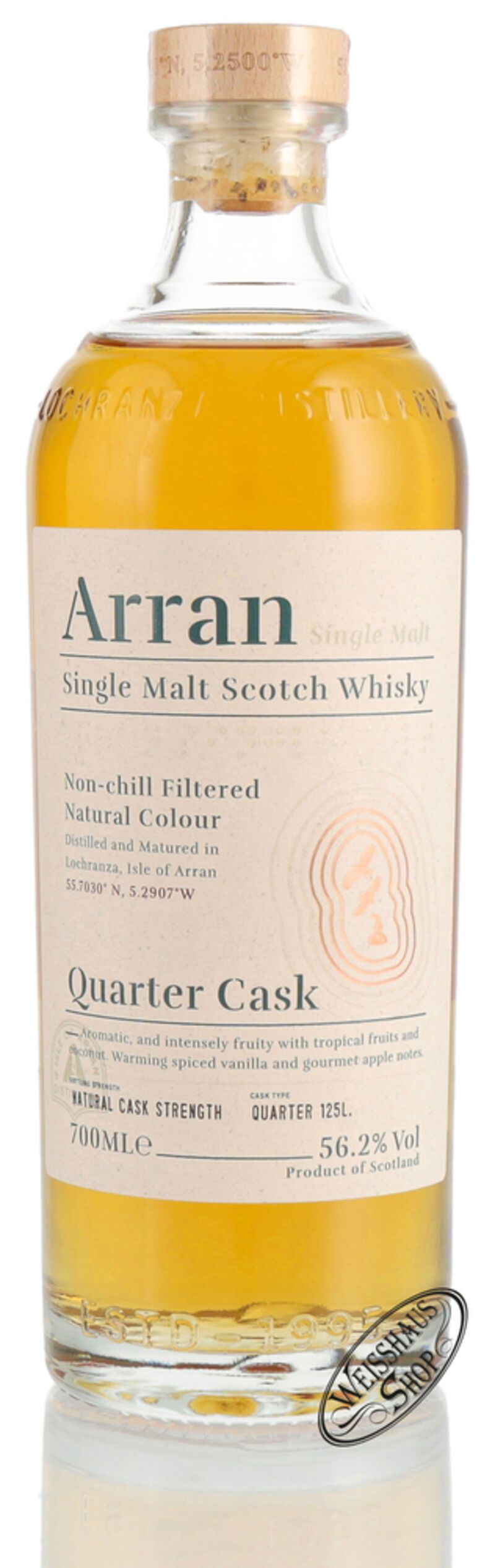 The Arran Quarter Cask The Bothy Whisky 56,2% vol. 0,70l