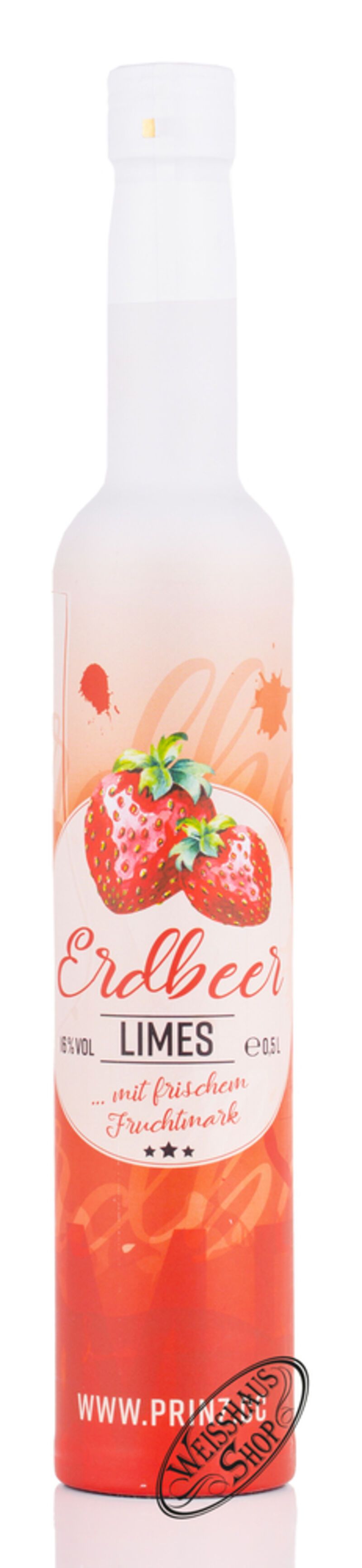 Prinz Erdbeer Limes 16% vol. 0,50l Prinz Erdbeer Limes 16% vol. 0,50l