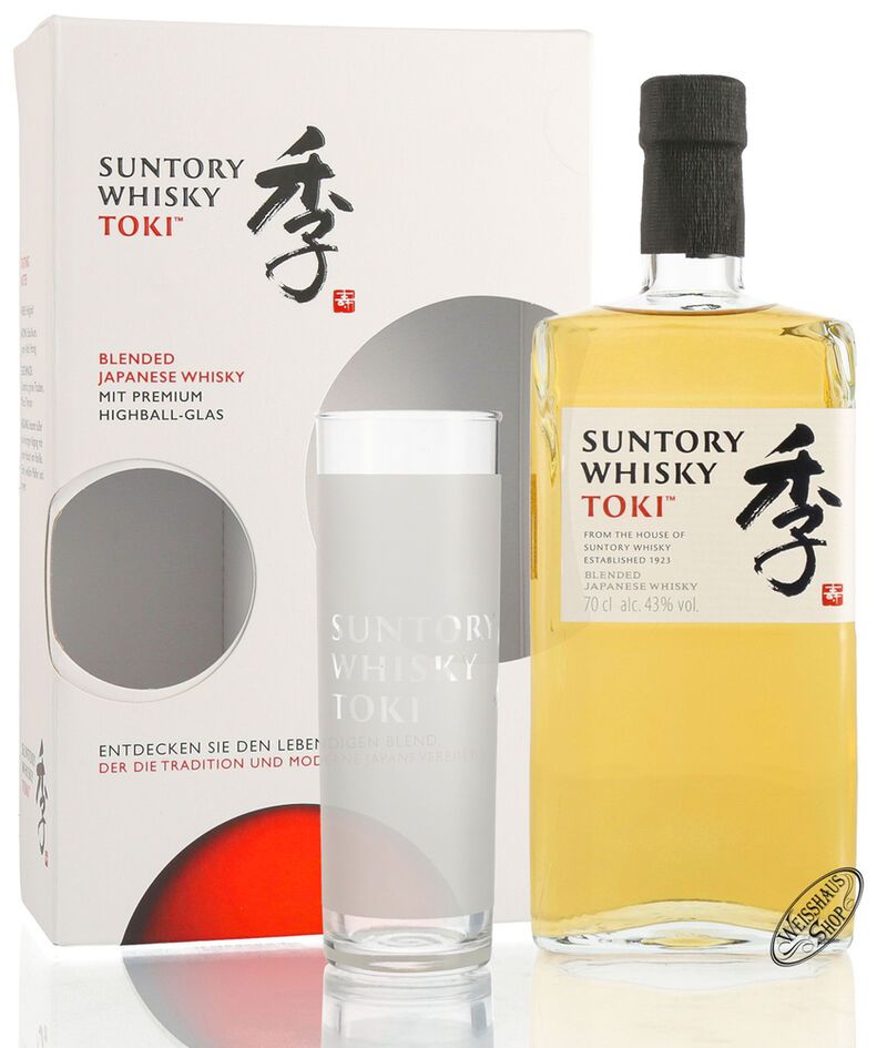 Suntory Toki Japanese Whisky Geschenk-Set 43% vol. 0,70l
