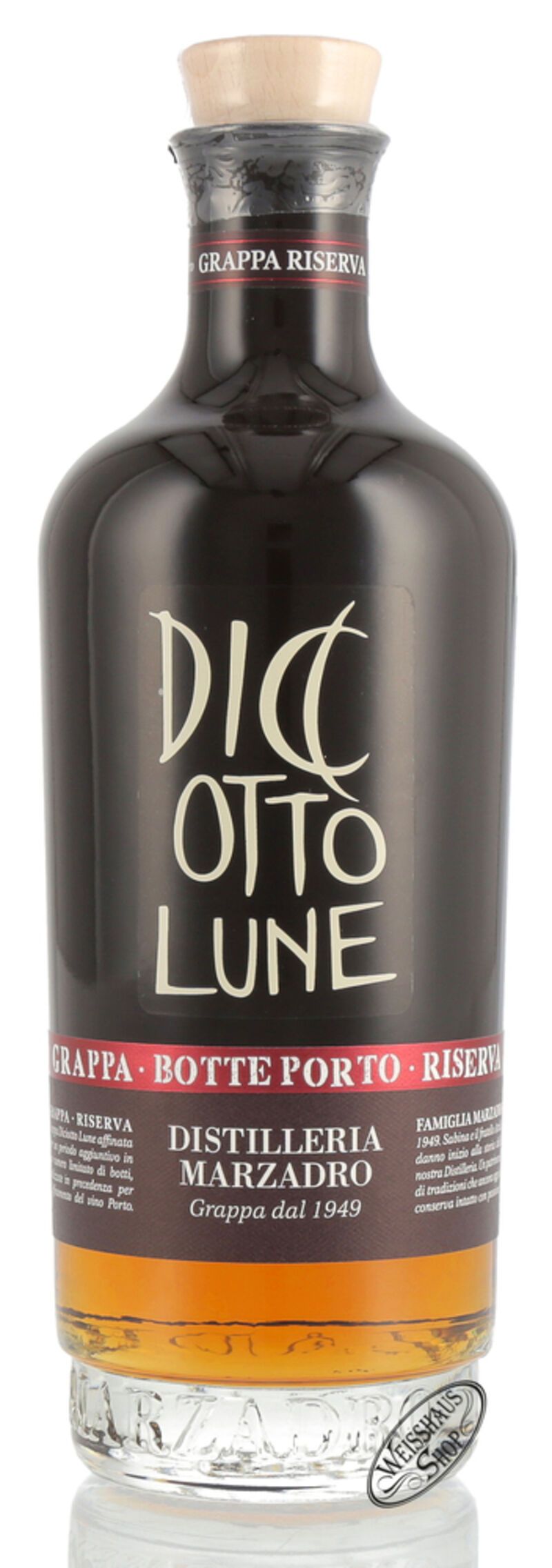 Marzadro Grappa Le Dicotto Lune Riserva Porto 42% vol. 0,70l Marzadro Grappa Le Dicotto Lune Riserva Porto 42% vol. 0,70l