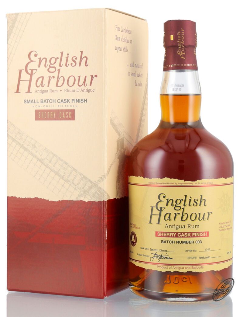 English Harbour Sherry Cask Finish Batch 3 Rum 46% vol. 0,70l English Harbour Sherry Cask Finish Batch 3 Rum 46% vol. 0,70l