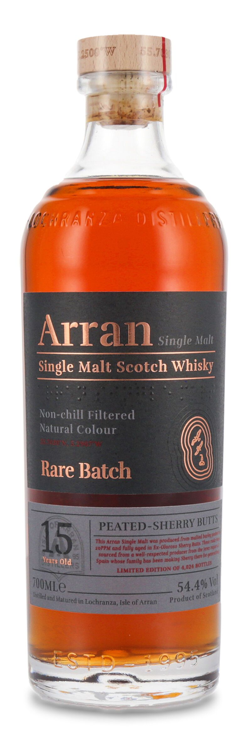 The Arran Rare Batch 15 YO Single Malt Whisky 54,4% vol. 0,70l