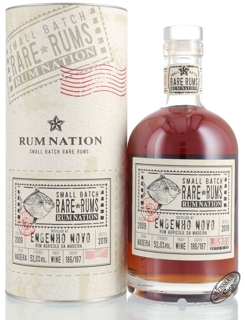 Rum Nation Rare Rum Engenho Novo 2009 - 2019 52% vol. 0,70l Rum Nation Rare Rum Engenho Novo 2009 - 2019 52% vol. 0,70l