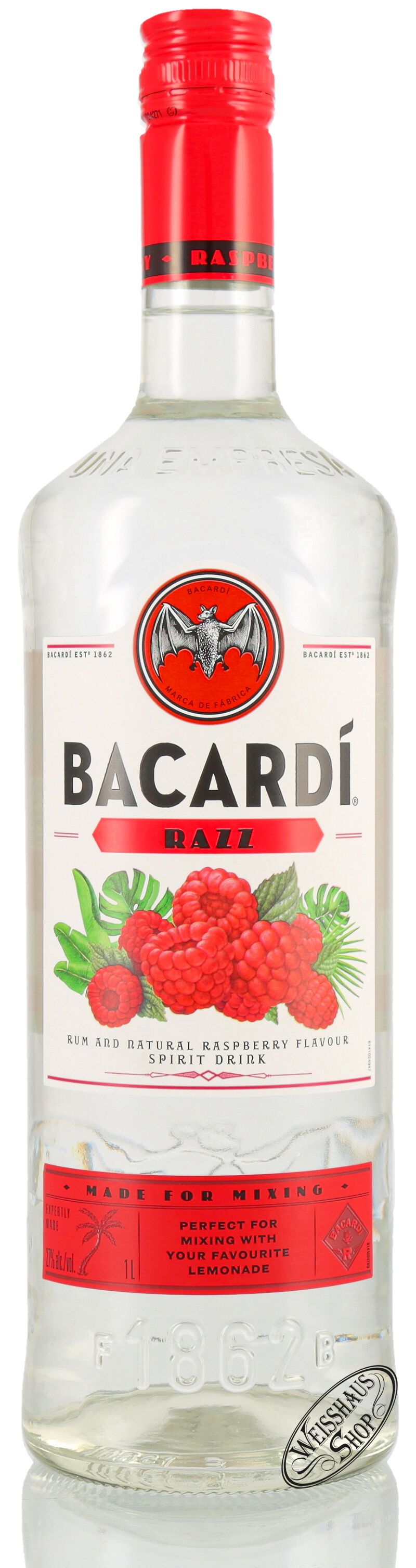 Bacardi Razz 27% vol. 1,0l Bacardi Razz 27% vol. 1,0l