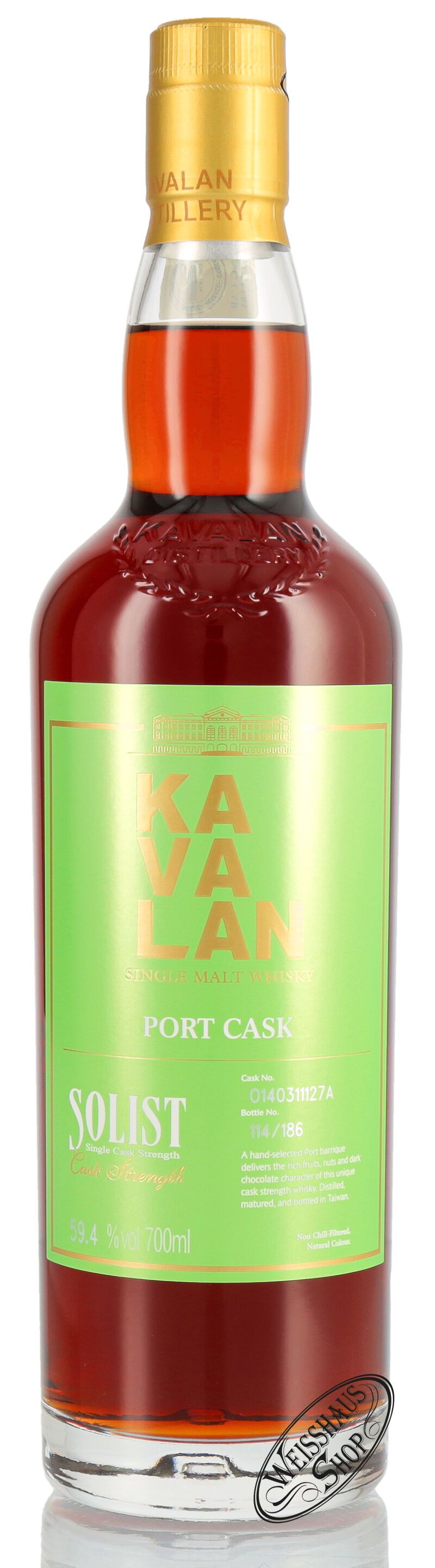 Kavalan Solist Port Cask Whisky 59,4% vol. 0,70l Kavalan Solist Port Cask Whisky 59,4% vol. 0,70l