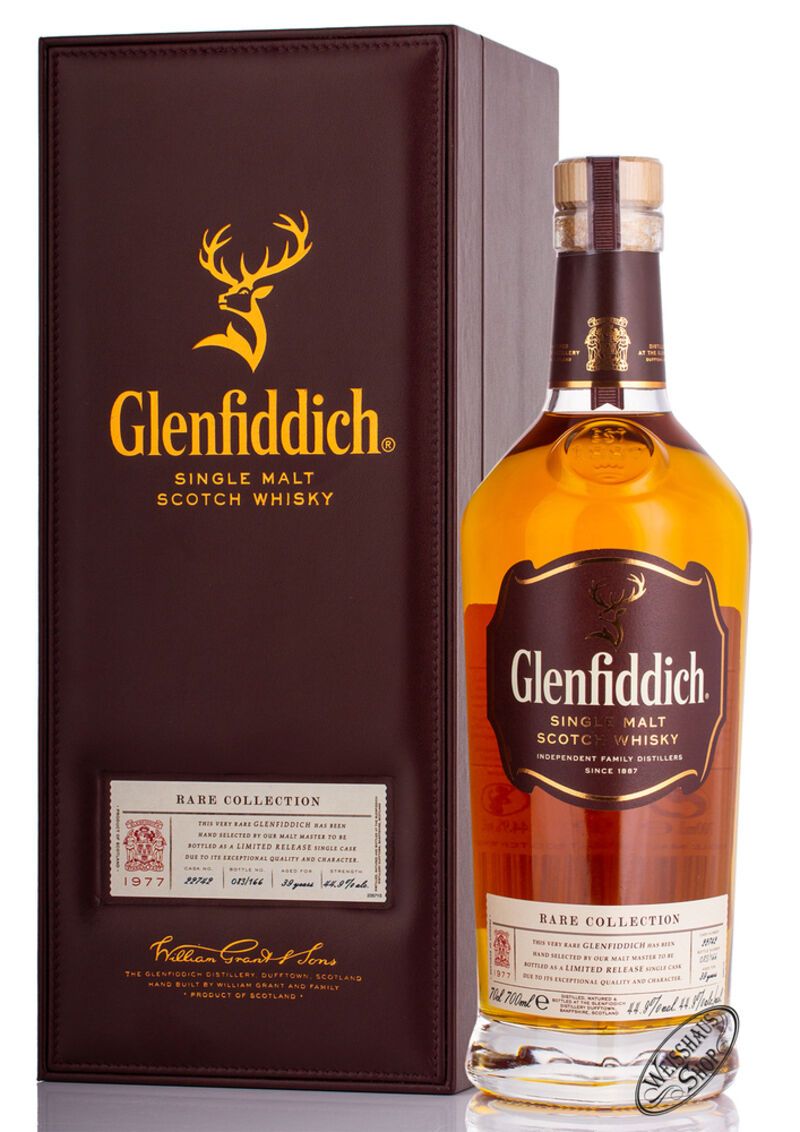 Glenfiddich Rare Cask Vintage 1977 Whisky 44,9% vol. 0,70l Glenfiddich Rare Cask Vintage 1977 Whisky 44,9% vol. 0,70l