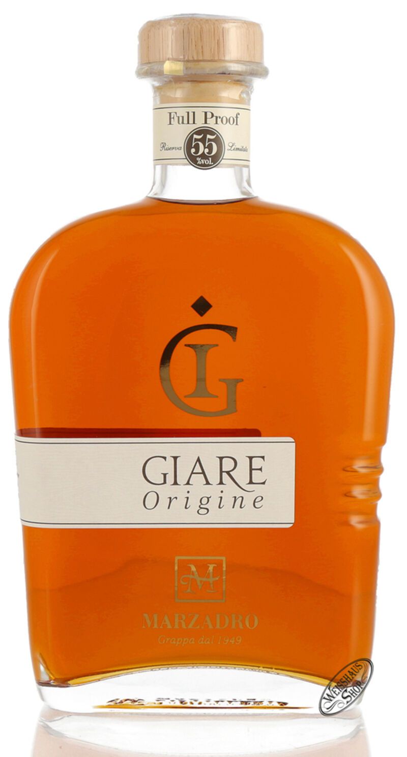 Marzadro Grappa Le Giare Origine Full Proof 55% vol. 0,70l