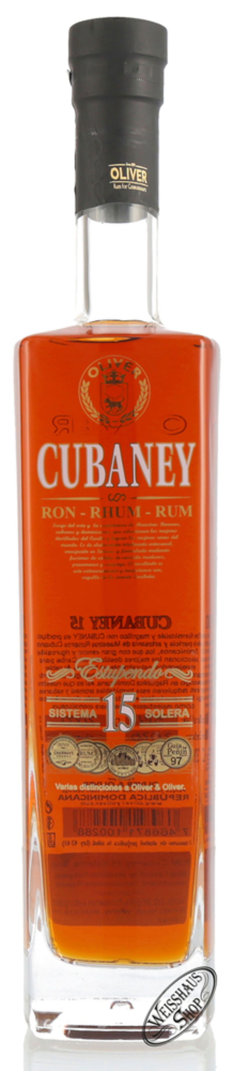 Cubaney Estupendo 15 YO Rum 38% vol. 0,70l Cubaney Estupendo 15 YO Rum 38% vol. 0,70l