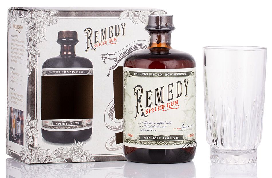 Remedy Spiced Geschenk-Set 41,5% vol. 0,70l